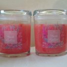 2 Colonial Candle 8 oz ~PEACH BELLINI~ Scented Oval Jar w/ lid