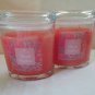 2 Colonial Candle 8 oz ~PEACH BELLINI~ Scented Oval Jar w/ lid