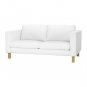 Ikea Karlstad 2 Seat (loveseat) Sofa Cover - Blekinge White 001.186.60