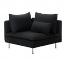 Ikea Soderhamn Corner Section Cover - Replosa Black