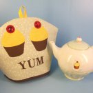 Cupcake Teapot Tea Cosy / Cozy Set