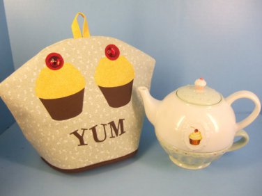 Cupcake Teapot Tea Cosy / Cozy Set