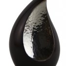 Teardrop Keepsake Funeral Urn with Brown Sparkle Color Finish