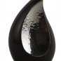 Teardrop Keepsake Funeral Urn with Brown Sparkle Color Finish
