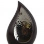 Teardrop Keepsake Funeral Urn with Brown Sparkle Color Finish