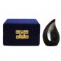 Teardrop Keepsake Funeral Urn with Brown Sparkle Color Finish