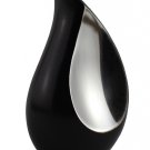 Teardrop Brass Keepsake Black Silver Urn