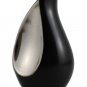 Teardrop Brass Keepsake Black Silver Urn
