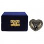 Heart Keepsake Golden Rose Funeral Brass Urn