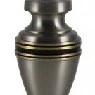Mini Engravable Classic Pewter Keepsake Cremation Urn For Ashes With Velvet Box