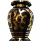 Rainbow Floral Keepsake Funeral Brass Urn