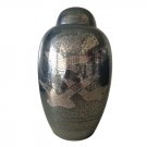 Large Size Going Home Birds Blue Color Adult Funeral Cremation Urn For Adult Ashes