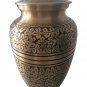 Adult Memorial Urn For Ashes - Natural Gold Color Adult Cremation Urn