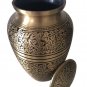 Adult Memorial Urn For Ashes - Natural Gold Color Adult Cremation Urn