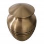 Big Size Classic Three Bands Child Cremation Memorial Urn in Gold Color For Baby Ashes