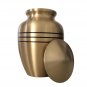 Big Size Classic Three Bands Child Cremation Memorial Urn in Gold Color For Baby Ashes