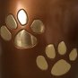 Pet Memorial Urns - Walking Paw Prints Brown Pet Cremation Urn For Pet Ashes