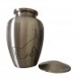 Dog Memorial Classic Pewter Cremation Urn For Pet Ashes