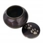 Medium Size Classic Round Paw Print Pet Memorial Urn For Pet Ashes USA