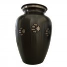Pet Funeral Paw Prints Cremation Brass Urn