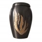 Mini Keepsake Memorial Urn For Ashes In Golden Color Palm With Velvet Box
