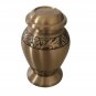 Engraved Brushed Brass Keepsake Cremation Urn