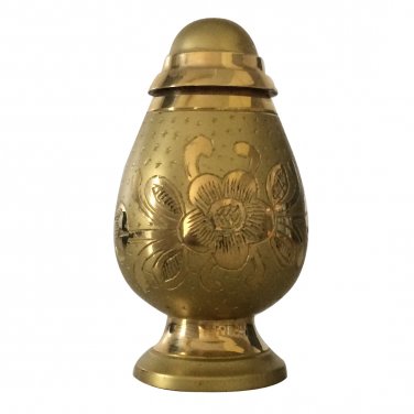 Engraved Silver And Gold Keepsake Urn Ashes, Cremation Urns