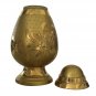 Engraved Silver And Gold Keepsake Urn Ashes, Cremation Urns