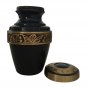 Grecian Rustic Pewter Keepsake Urn, Memorial Urn for Ashes
