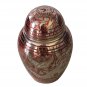 Mini Dome Top Going Home Red Keepsake Memorial Urn For Ashes With Velvet Box