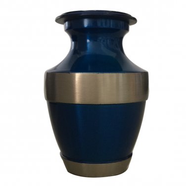 Lineas Rustic Sage Keepsake Cremation Brass Urn with Velvet Box