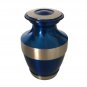 Lineas Rustic Sage Keepsake Cremation Brass Urn with Velvet Box
