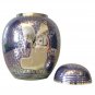 Engraved Blue Angel Infant Child Brass Cremation Urn