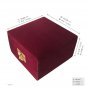 Mini Heart Shape Midnight Paw Print Pet Cremation Urn For Pet Ashes With Stand
