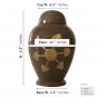 Star Engraved Child Cremation Urn for Ashes