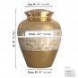 Adult Pearls Urns For Ashes - Elite Mother Of Pearl Adult Cremation Urn For Human Ashes