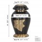 Mini Memorial Prairie Wheat Keepsake Cremation Urn For Ashes With Velvet Box
