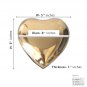 Classic Gold Heart Keepsake Urn Ashes, Funeral Urns
