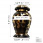 Rainbow Floral Keepsake Funeral Brass Urn