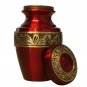 Rich Ruby Red Small Keepsake Urn, Mini Cremation Urns for Ashes