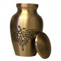 Classic Gold Butterfly Small Keepsake Urn, Mini Cremation Urns for Ashes