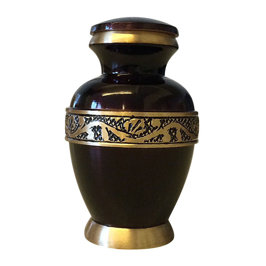 Classic Imperial Purple Keepsake Urn, Mini Cremation Urns for Ashes