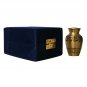 Flower Engraved Small Keepsake Urn, Mini Cremation Urns for Ashes