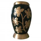 Ivy Leaves Green Color Keepsake Urn, Mini Cremation Urns for Ashes