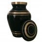 Elite Onyx Small Keepsake Brass Urn, Mini Cremation Urns for Ashes