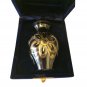 Flower Engraved Black And Gold Small Sized Urn, Mini Cremation Urns for Ashes