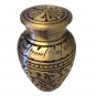 Gold Leaves Small Keepsake Urn, Mini Cremation Urns for Ashes