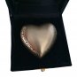 Pewter Leaf Band Heart Keepsake Urn with Stand