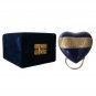 Cambridge Blue Heart Keepsake Urn with Stand