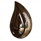Wattan Nickel Engraved Teardrop Keepsake Urn